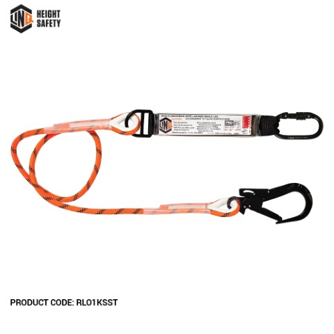 LINQ ROPE LANYARD SNG LEG 1 X SG KARABINER 1 X T.A SCAFF HOOK